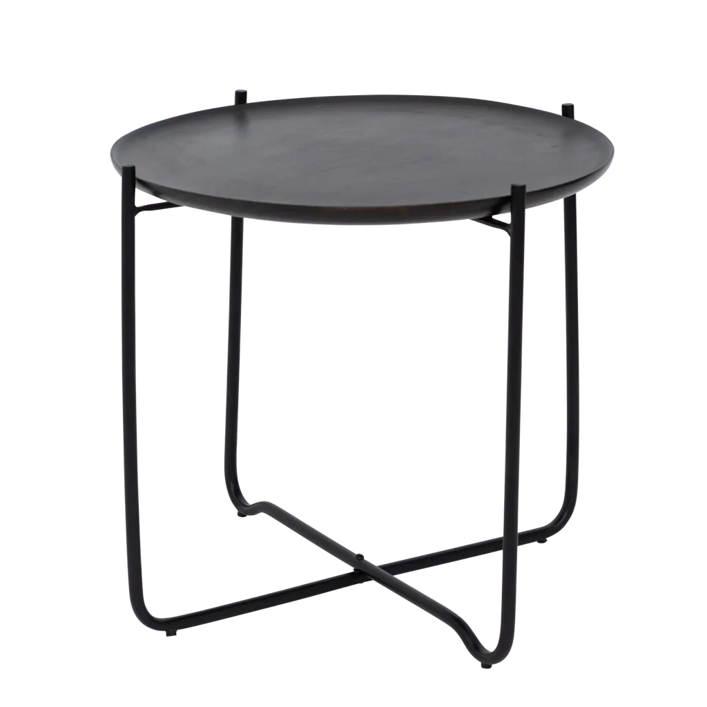 Coffee table with serving tray Fez, Shizu Black Small