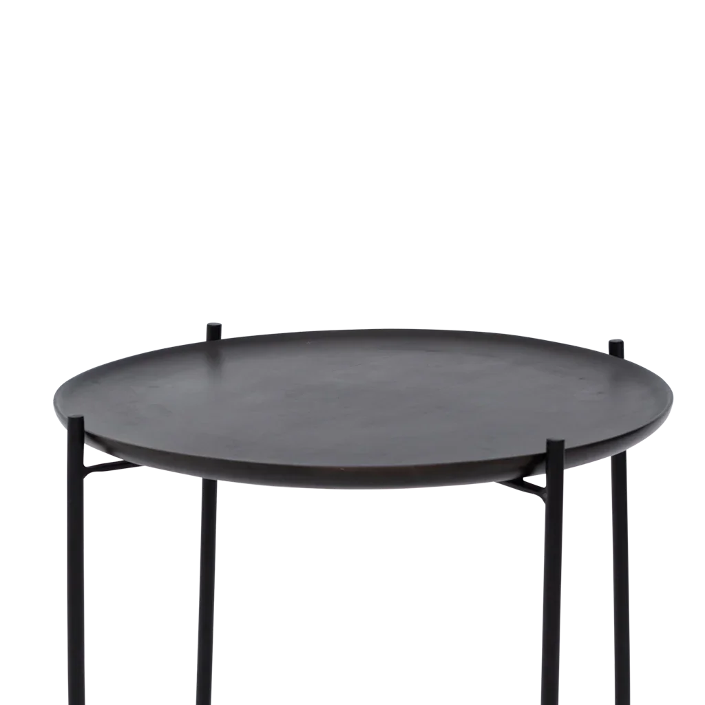 Coffee table with serving tray Fez, Shizu Black Small
