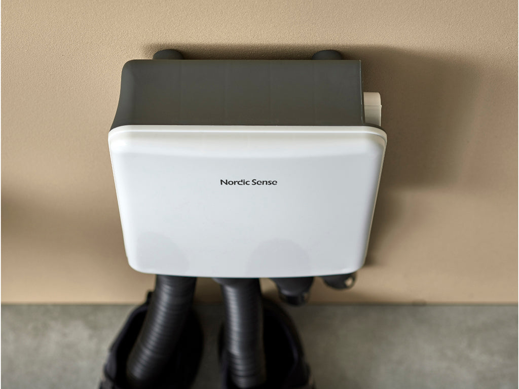 Nordic Sense schoendroger met thermostaat, 350 watt, wit - Accessoire Loods