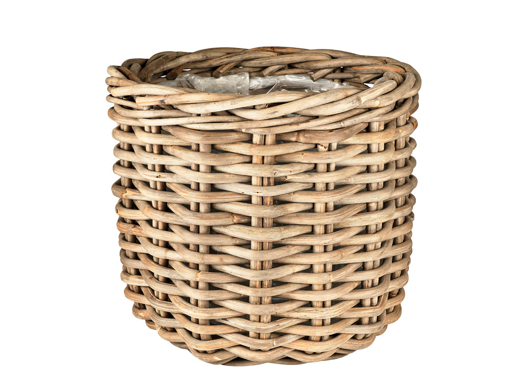 Plantenbak set van 2 Naturel riet