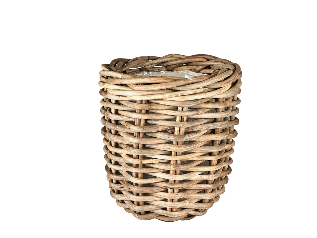 Plantenbak set van 2 Naturel riet