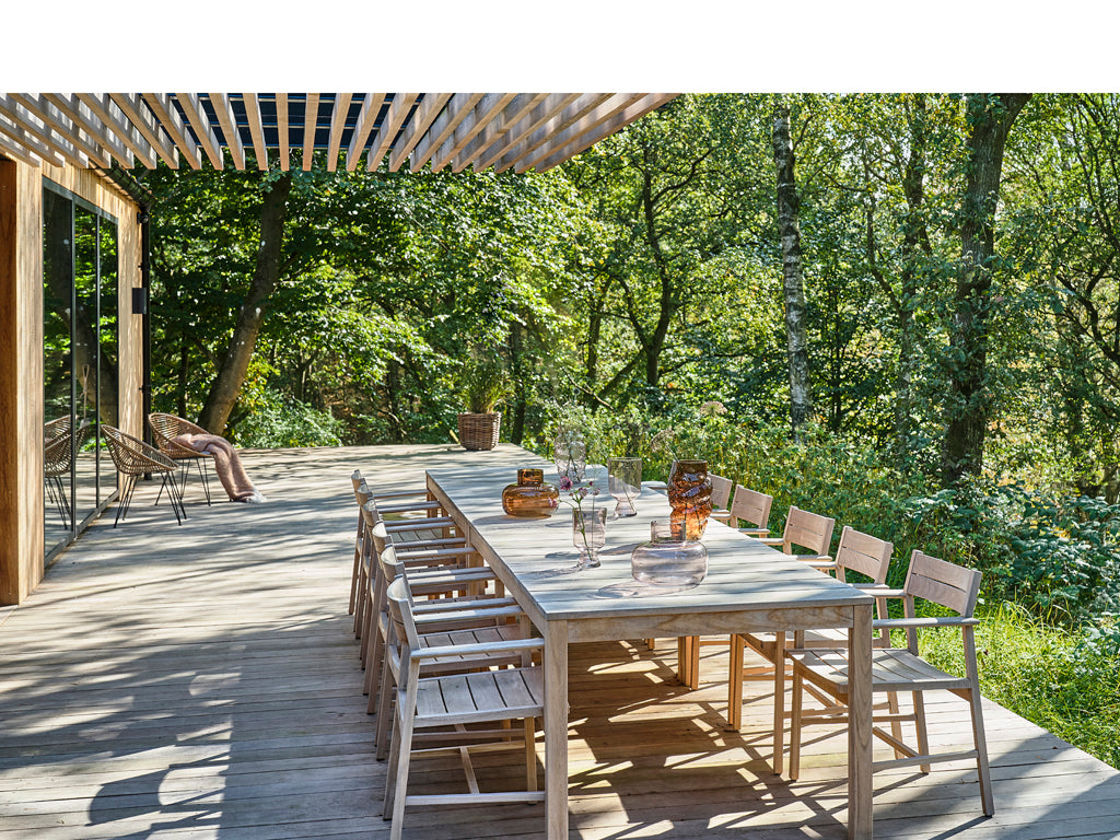 Plantenbak set van 2 Naturel riet