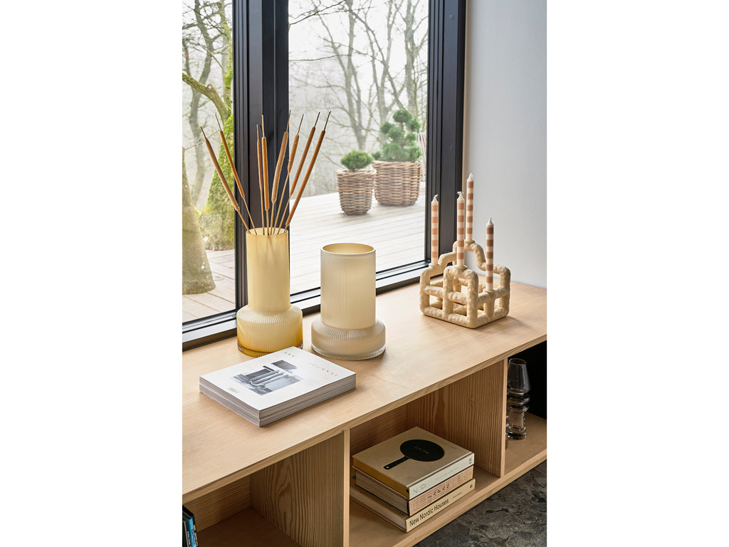 Plantenbak set van 2 Naturel riet