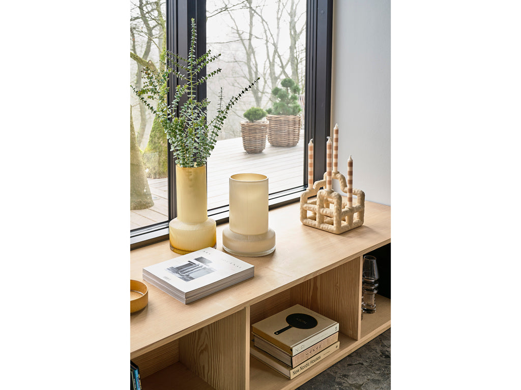 Plantenbak set van 2 Naturel riet