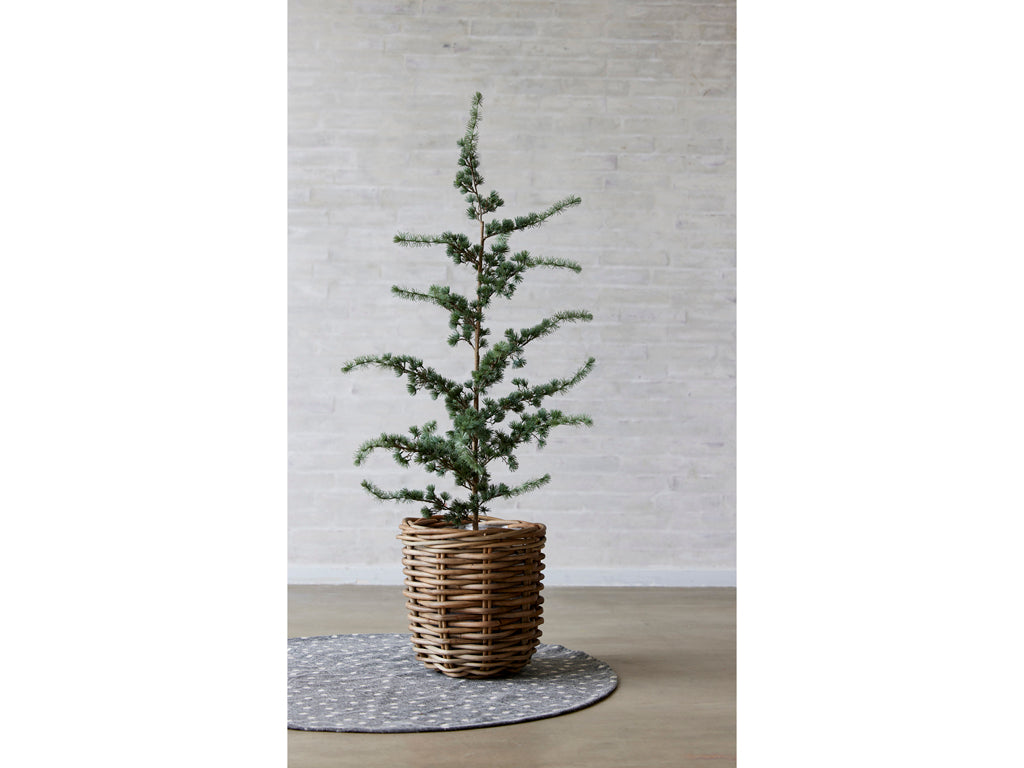 Plantenbak set van 2 Naturel riet