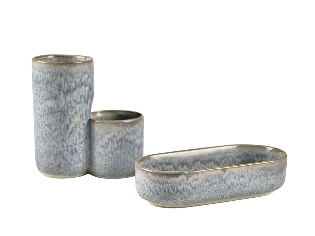 Villa Collection Thine Pot 13 x 7,5 x 14 cm Blue Fog - Accessoire Loods