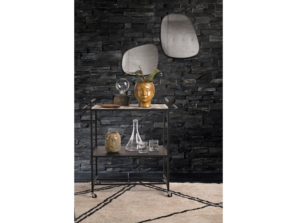 Villa Collection Venja Spiegel 42 x 50 cm Zwart - Accessoire Loods
