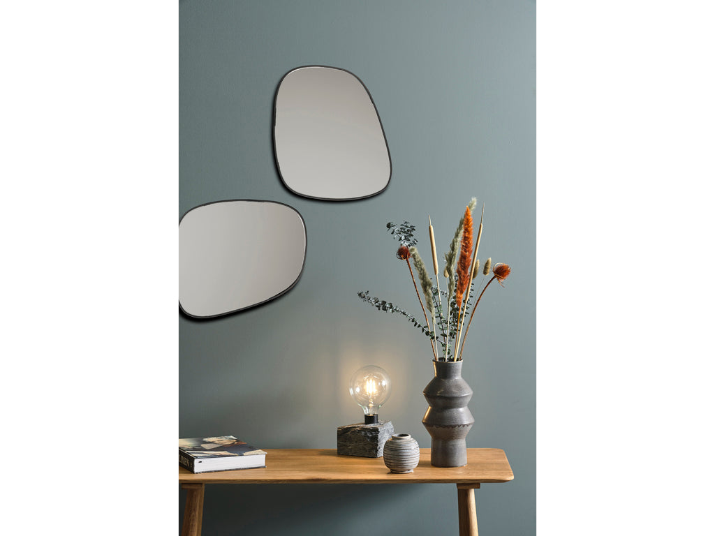 Villa Collection Venja Spiegel 42 x 50 cm Zwart - Accessoire Loods