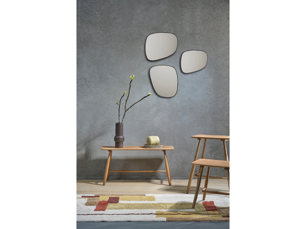 Villa Collection Venja Spiegel 42 x 50 cm Zwart - Accessoire Loods