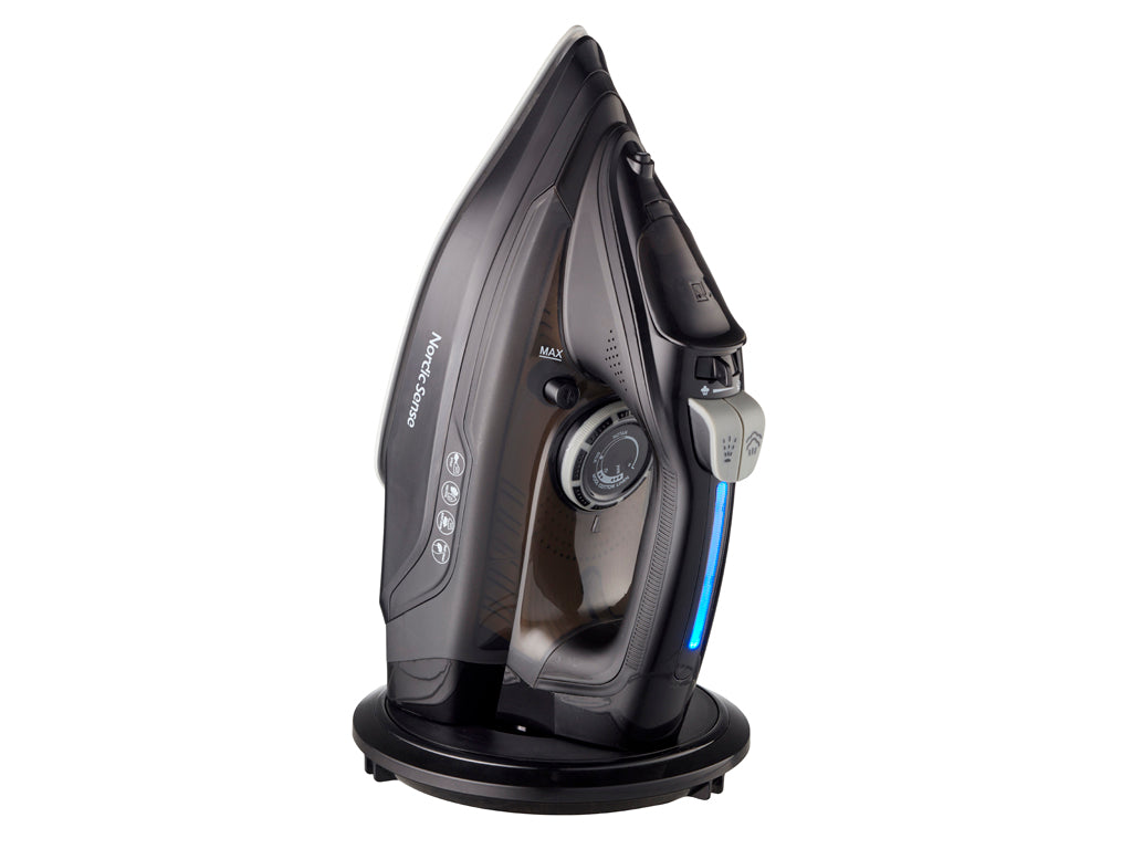 Nordic Sense stoomstrijkijzer, snoerloos, zwart - Accessoire Loods