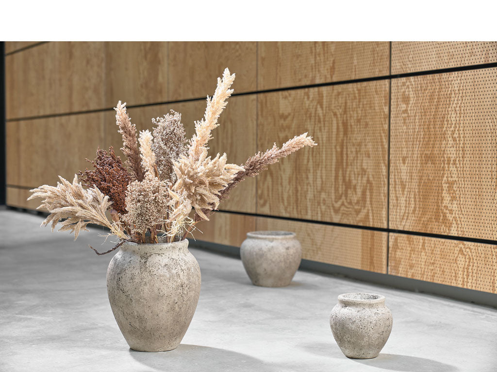 Villa Collection Loev Decoratiepot Dia. 19,5 x 19 cm Grijs