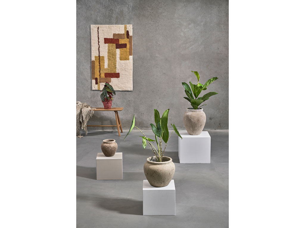 Villa Collection Loev Decoratiepot Dia. 19,5 x 19 cm Grijs