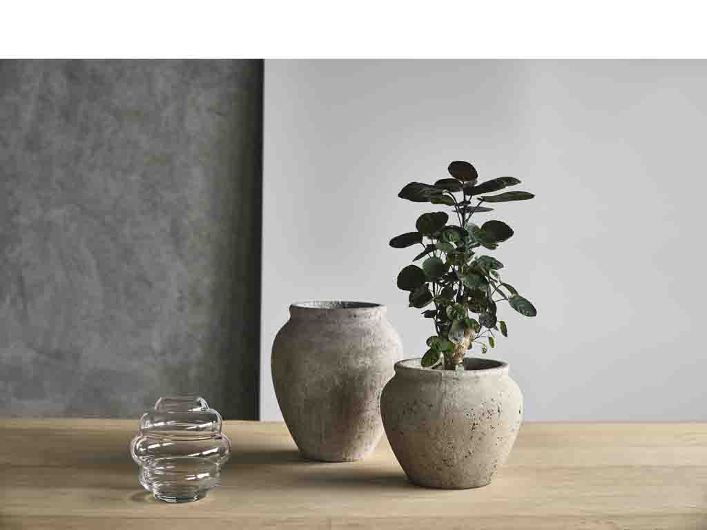 Pot voor decoratie Dia. 30 x 25 cm Grijs - Accessoire Loods