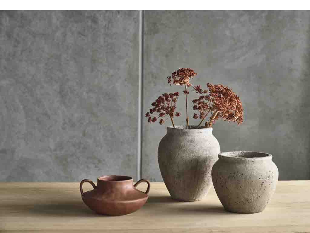Pot voor decoratie Dia. 30,5 x 35,5 cm Grijs
