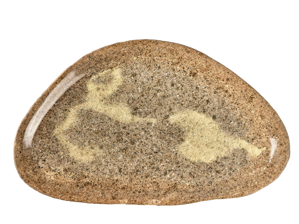Villa Collection Bark Dish Dia. 40 x 6 cm Nature River stone - Accessoire Loods