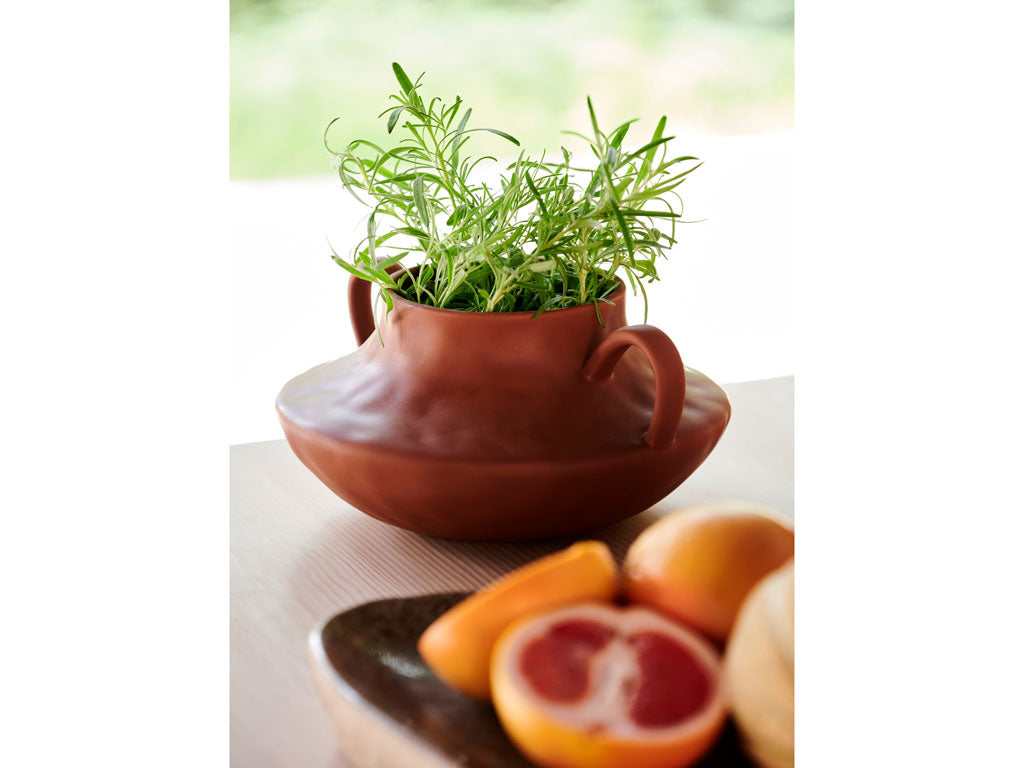 Villa Collection Bark Dish Dia. 40 x 6 cm Nature River stone - Accessoire Loods