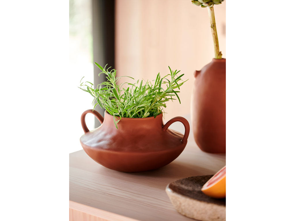 Villa Collection Bark Dish Dia. 40 x 6 cm Nature River stone - Accessoire Loods