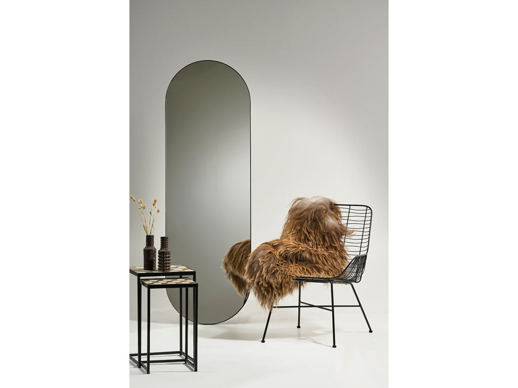 Villa Collection Vasto staande spiegel zwart - 170 x 55 cm - Accessoire Loods