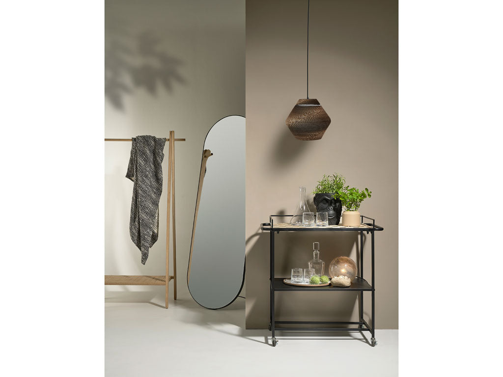 Villa Collection Vasto staande spiegel zwart - 170 x 55 cm - Accessoire Loods