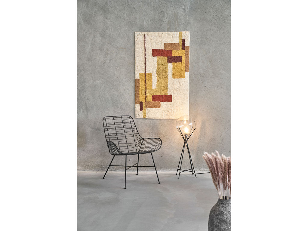 Villa Collection Stoel Svale-serie Metaal Zwart 67 x 63 x 77 cm - Accessoire Loods