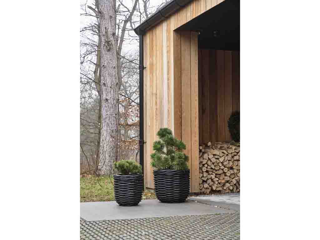 Villa Collection Vilda Plantenmand 2 stuks Zwart