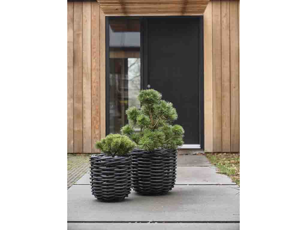 Villa Collection Vilda Plantenmand 2 stuks Zwart