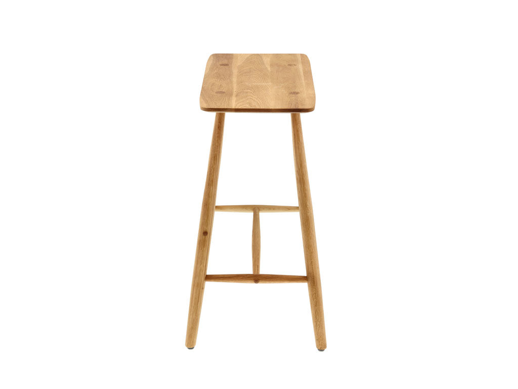 Villa Collection Bodo Hoge kruk 46,5 x 28 x 64 cm Natuur Geolied Eiken - Accessoire Loods
