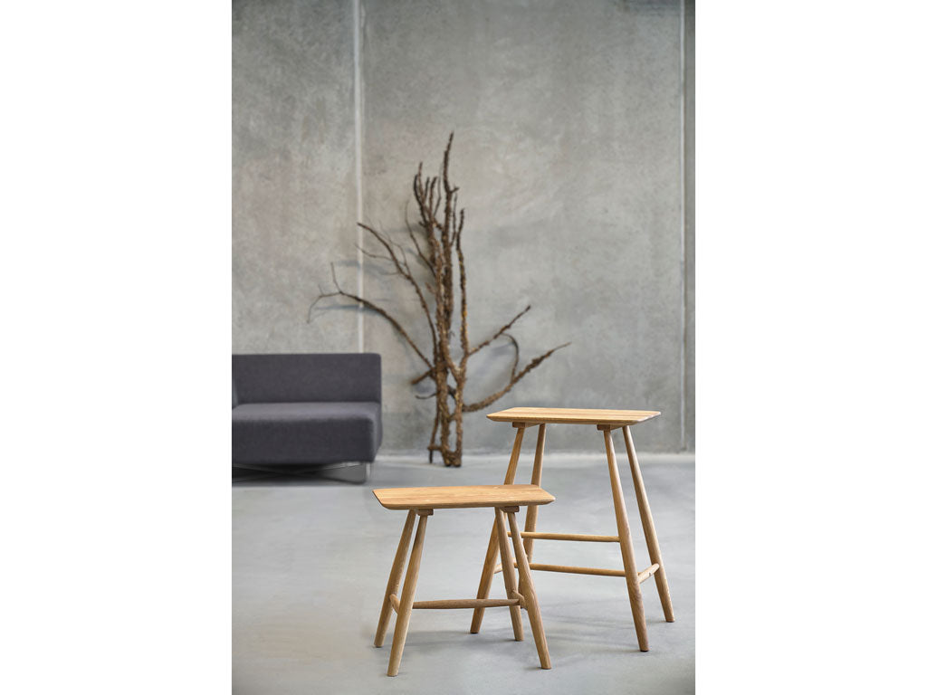 Villa Collection Bodo Hoge kruk 46,5 x 28 x 64 cm Natuur Geolied Eiken - Accessoire Loods