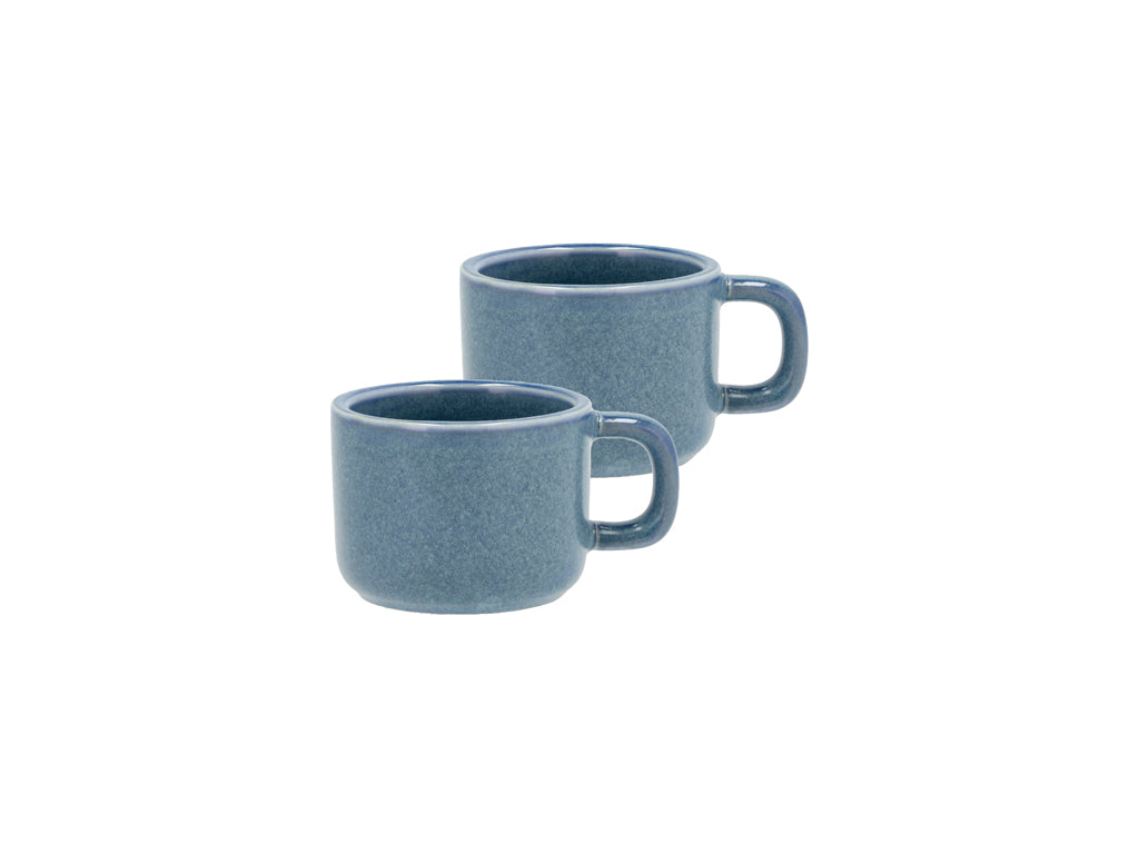 Villa Collection Fjord Espressokop 8,8 x 6 x 4,9 cm 0,1 liter 2 st. Blauw - Accessoire Loods