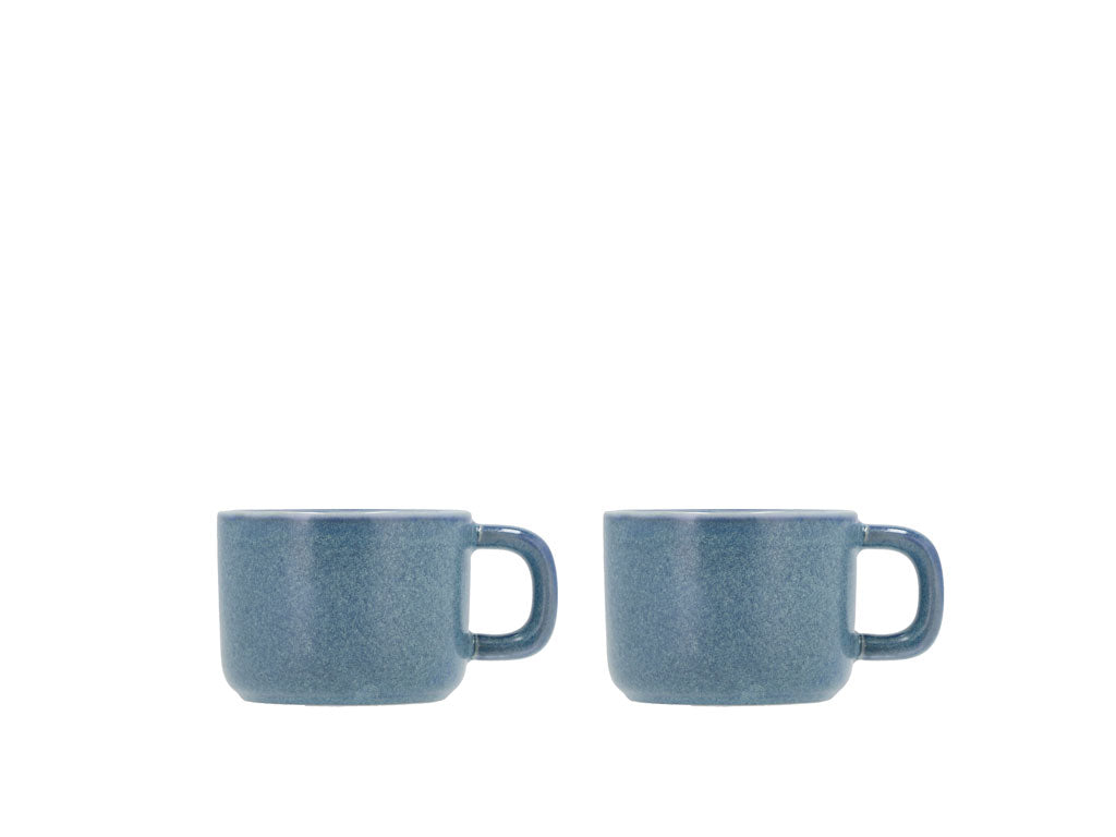 Villa Collection Fjord Espressokop 8,8 x 6 x 4,9 cm 0,1 liter 2 st. Blauw - Accessoire Loods