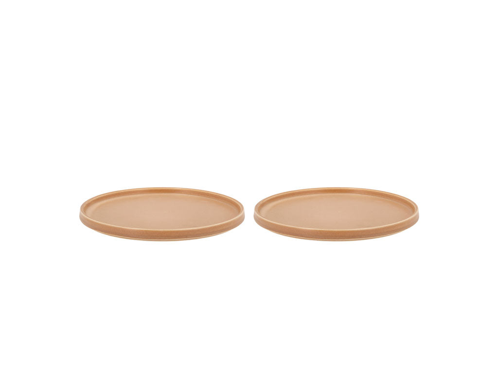 Villa Collection Fjord Lunchbord Dia 20,5 x 1,5 cm 2 stuks Crème - Accessoire Loods