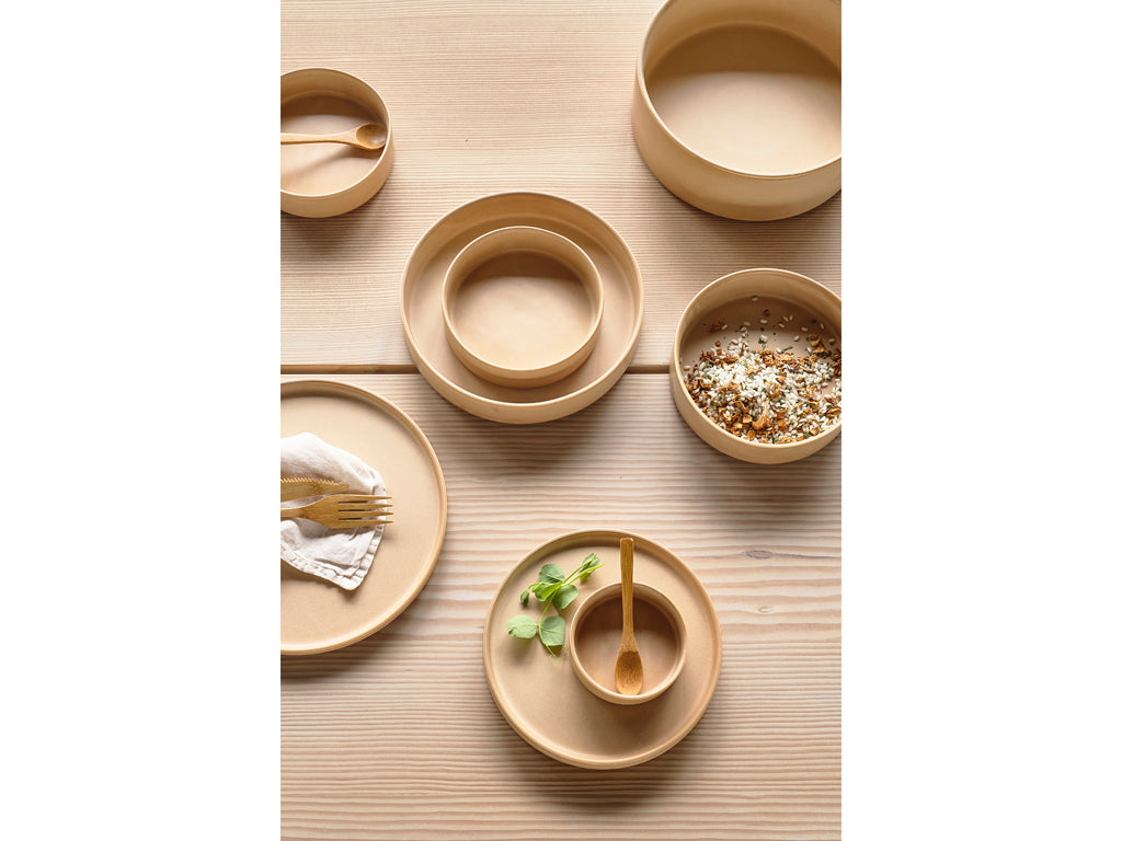 Villa Collection Fjord Lunchbord Dia 20,5 x 1,5 cm 2 stuks Crème - Accessoire Loods