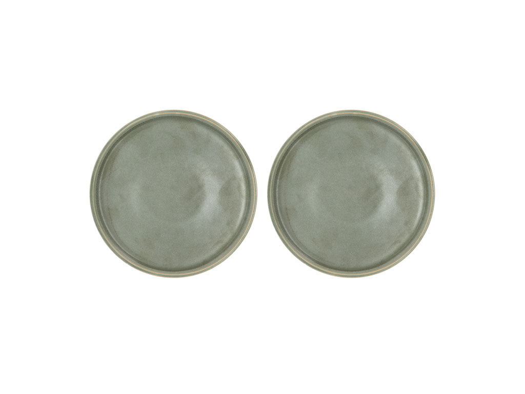 Villa Collection Fjord Lunchbord Dia 20,5 x 1,5 cm 2 stuks Groen - Accessoire Loods