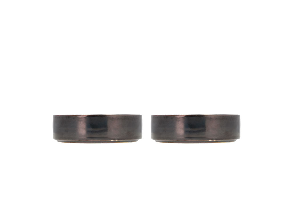 Villa Collection Fjord Kom Dia 15,5 x 4,5 cm 0,45 liter 2 st. Zwart metallic - Accessoire Loods