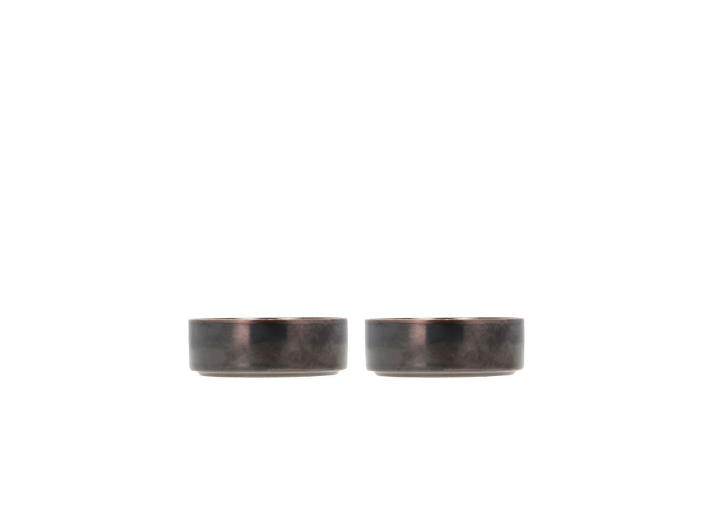 Villa Collection Fjord Kom Dia 10,1 x 3,6 cm 0,125 liter 2 st. Zwart metallic - Accessoire Loods