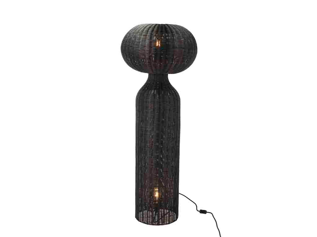 Villa Collection Werna Vloerlamp Dia 50 x 130 cm Zwart - Accessoire Loods