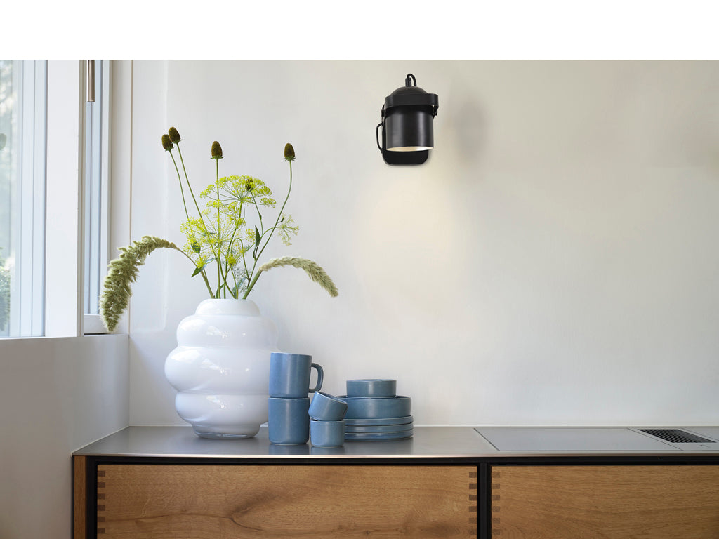 Villa Collection Nesvik Wandlamp 15 x 10,7 x 23,5 cm Zwart