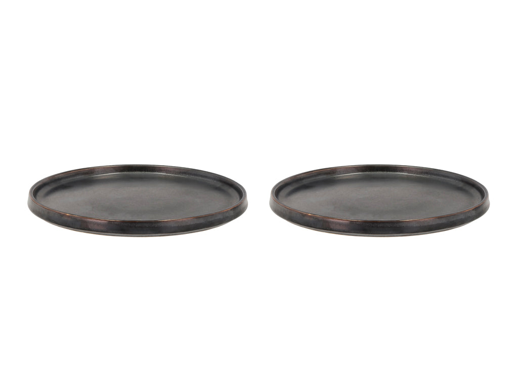 Villa Collection Fjord Eetbord Dia 26,5 x 1,9 cm 2 st. Zwart - Accessoire Loods
