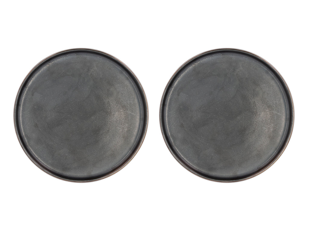 Villa Collection Fjord Eetbord Dia 26,5 x 1,9 cm 2 st. Zwart - Accessoire Loods