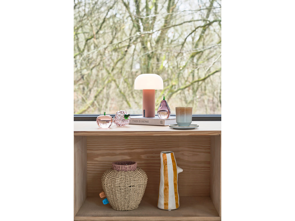 Villa Collection Harvest Beeldje 8 x 8 x 14 cm Donkerroze - Accessoire Loods
