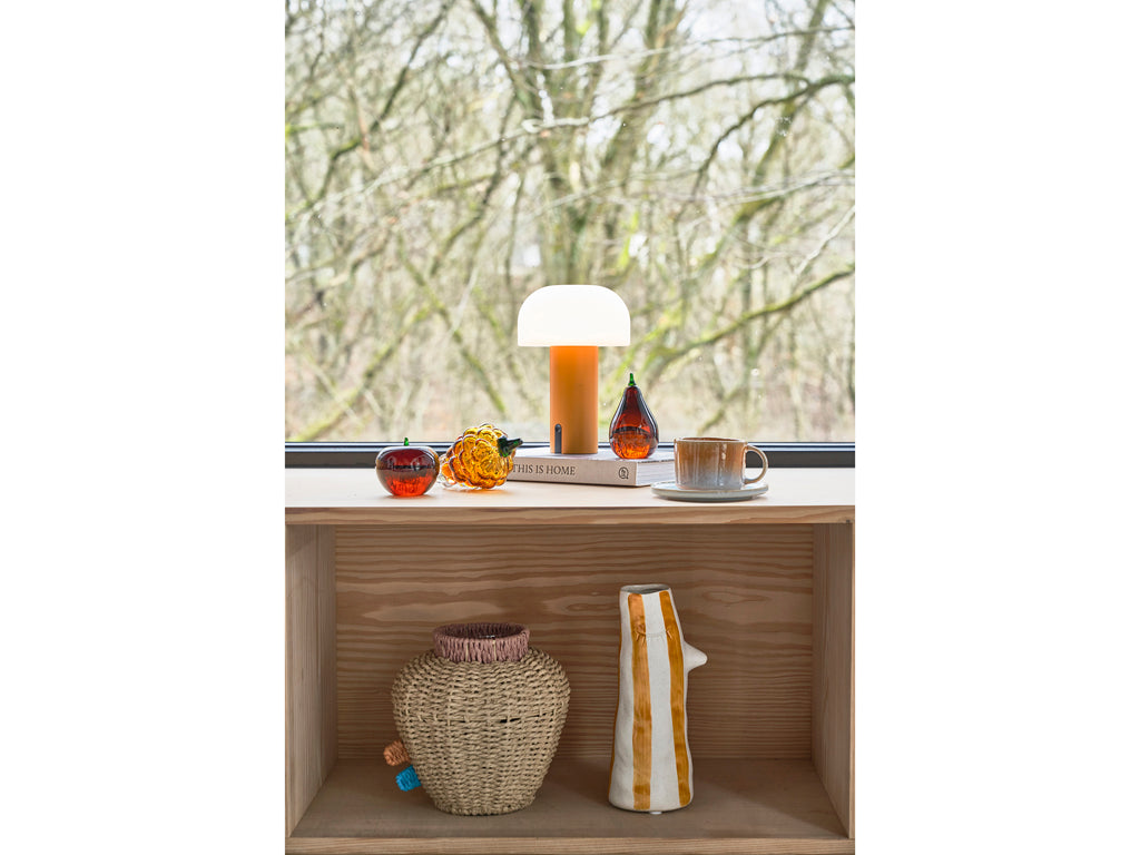 Villa Collection Harvest Beeldje 8 x 8 x 14 cm Amber - Accessoire Loods