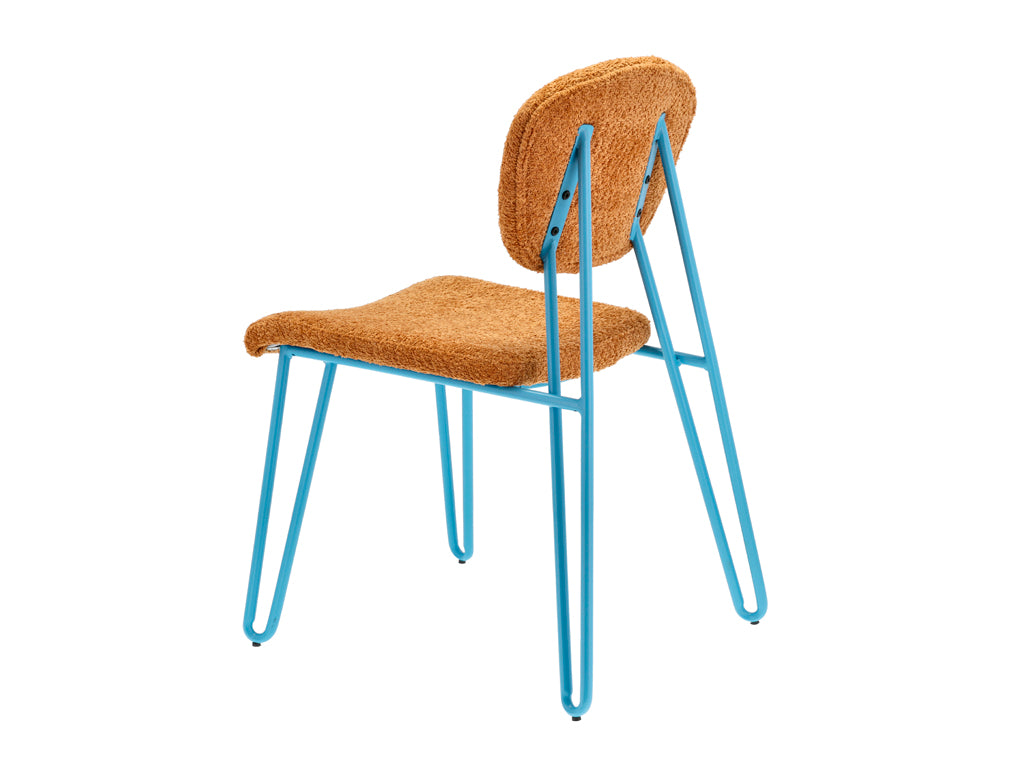Villa Collection Styles Stoel 55 x 43 x 82 cm Blauw/Amber - Accessoire Loods