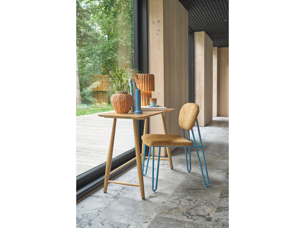 Villa Collection Styles Stoel 55 x 43 x 82 cm Blauw/Amber - Accessoire Loods
