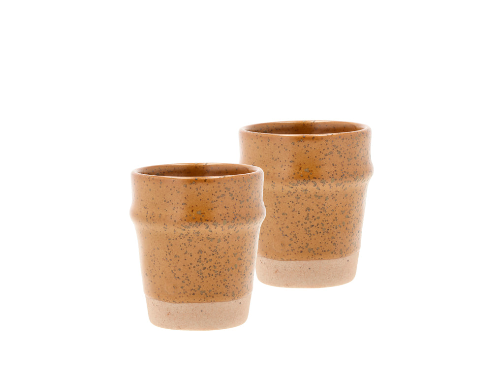 Villa Collection Evig Espressokop Dia 6 x 7 cm 0,1 liter 2 stuks Amber - Accessoire Loods