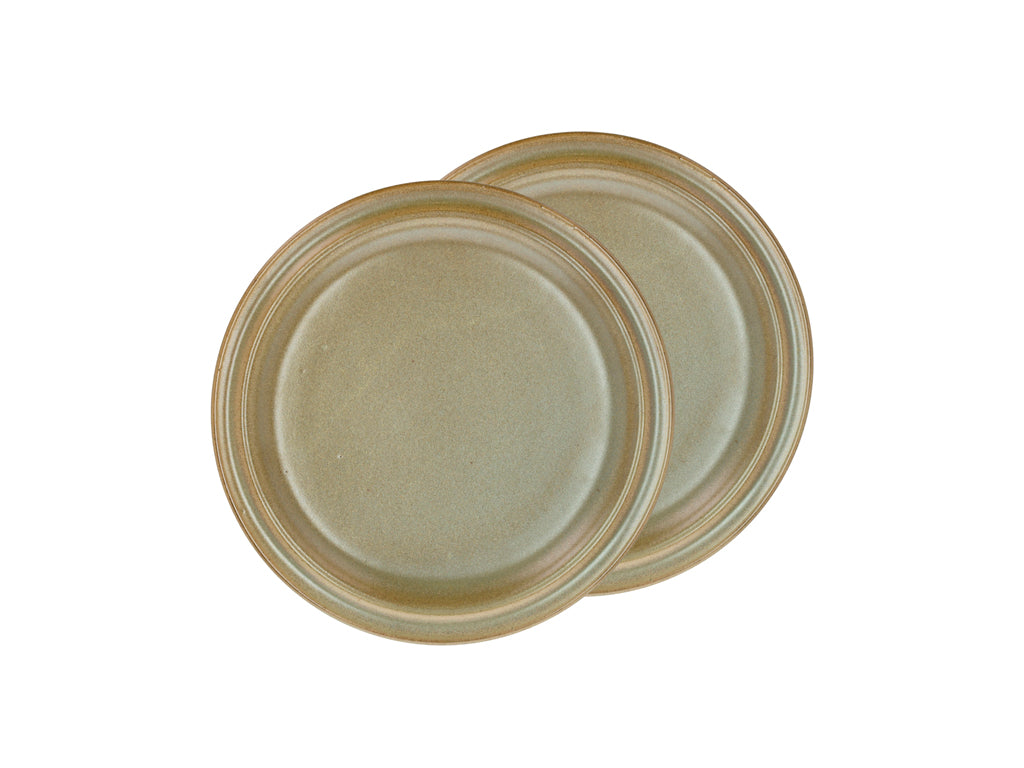 Villa Collection Evig Lunchbord Dia 20 x 1,5 cm 2 st. Bruin - Accessoire Loods