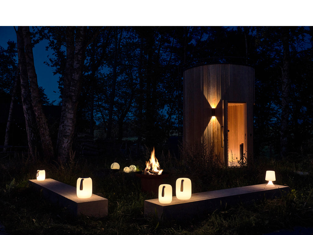 Villa Collection Hav LED Lamp met luidspreker Dia 12,5 x 15,5 cm Wit/Groen - Accessoire Loods