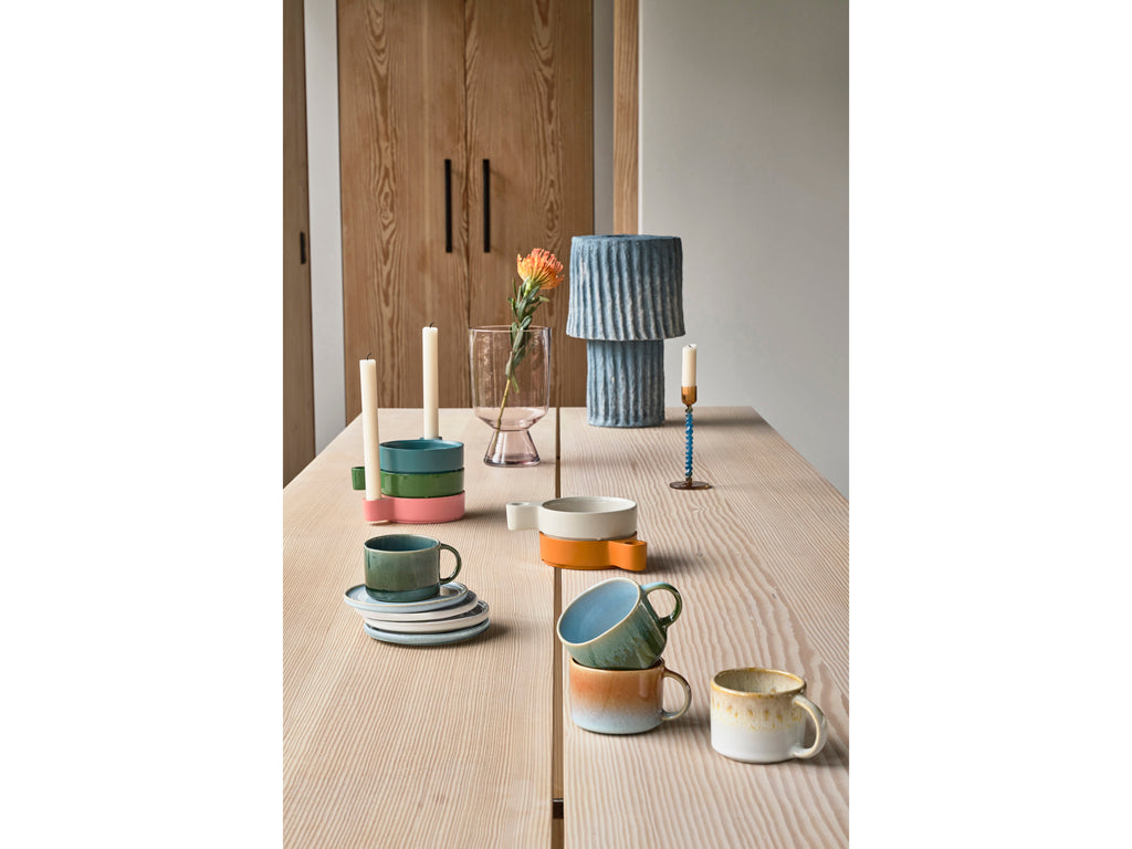 Villa Collection Allure Mok met handvat Dia 8,5 x 6 cm 0,16 liter 2 st. Crème/Sand - Accessoire Loods