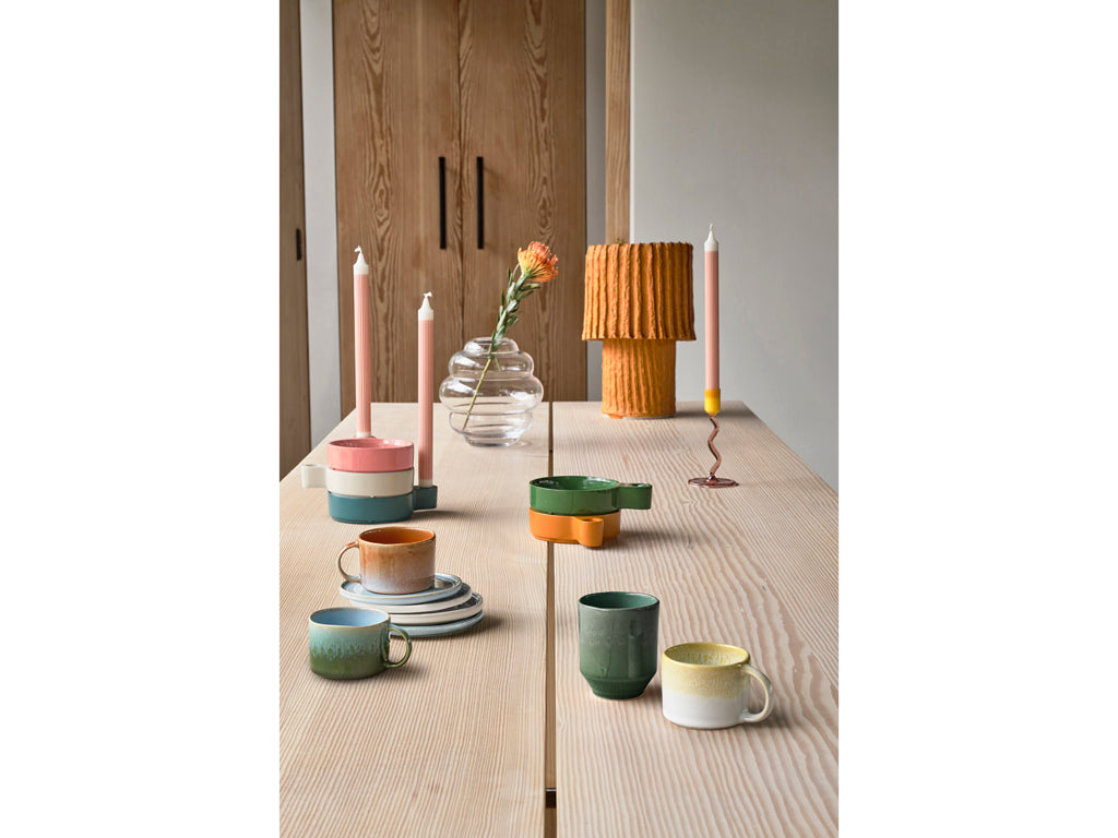 Villa Collection Allure Mok met handvat Dia 8,5 x 6 cm 0,16 liter 2 st. Crème/Sand - Accessoire Loods