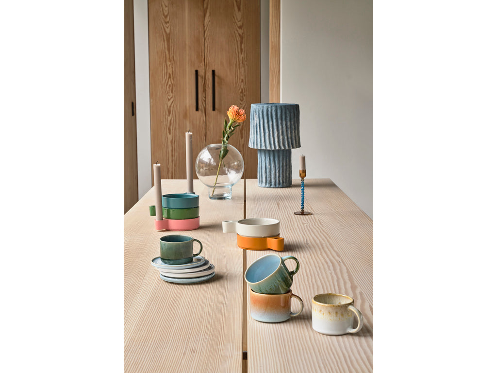 Villa Collection Allure Mok met handvat Dia 8,5 x 6 cm 0,16 liter 2 st. Crème/Sand - Accessoire Loods