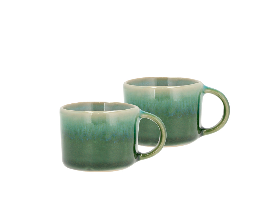 Villa Collection Allure Espressokop Dia 6,5 x 5,1 cm 0,08 liter 2 stuks Groen/Blauw